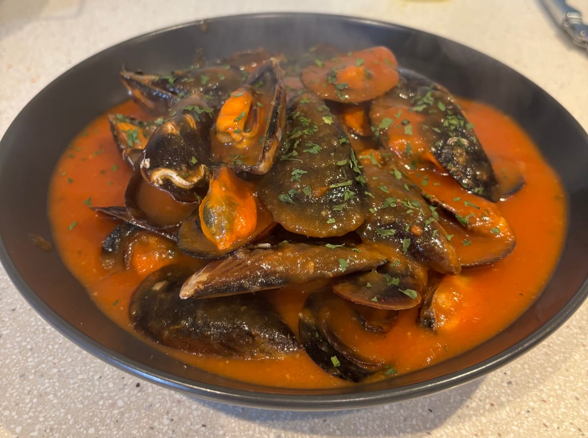 Mejillones a la Marinera