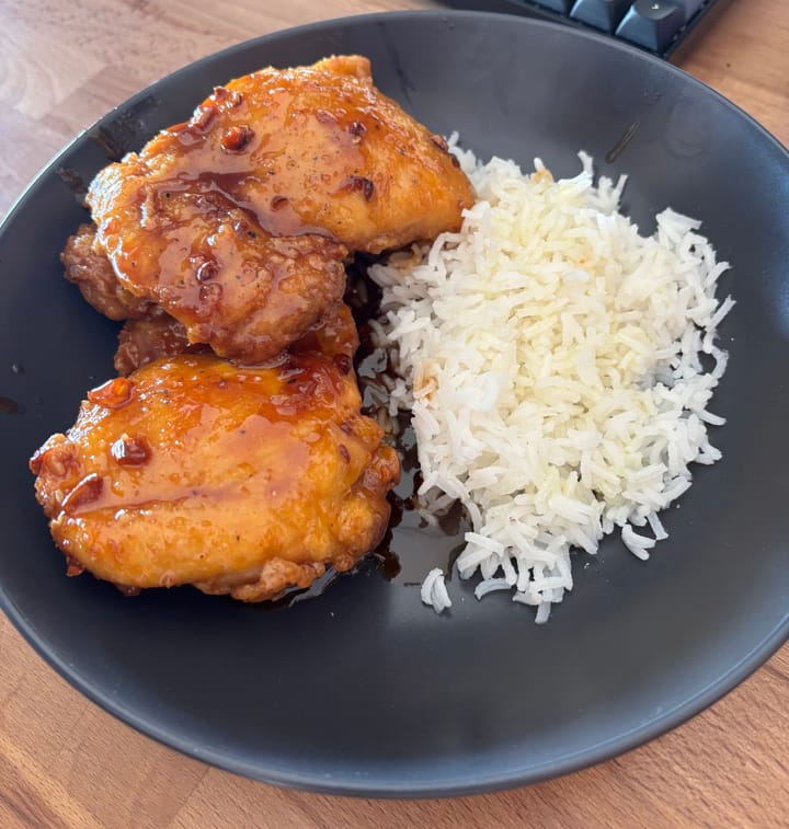 Pollo en salsa agridulce